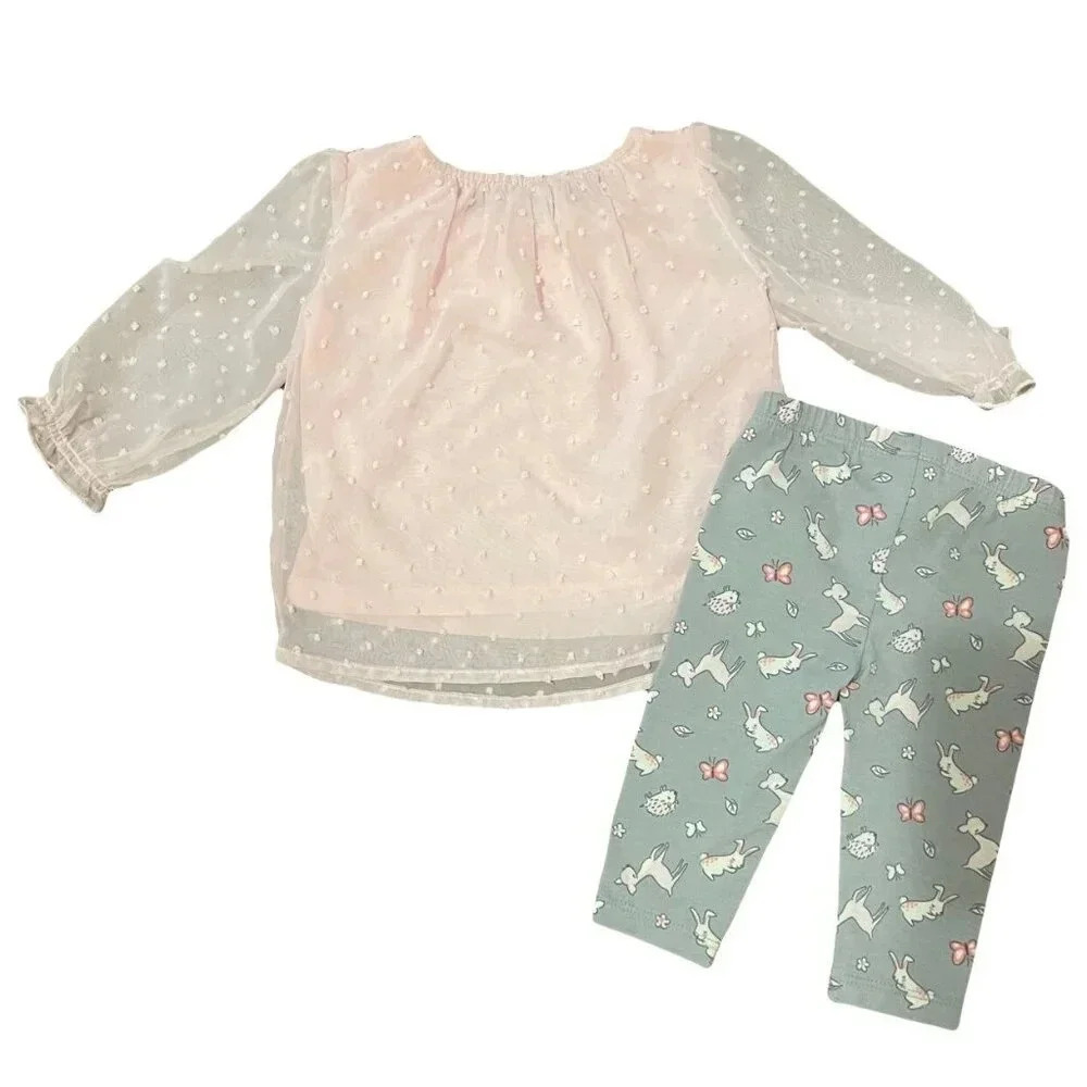 Healthtex Pink & Gray Outfit - Picture 3 of 4